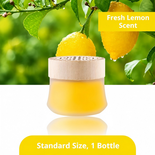 Natural Wooden Aromatherapy Bottle, Lemon Scent Home Fragrance Gift Decor