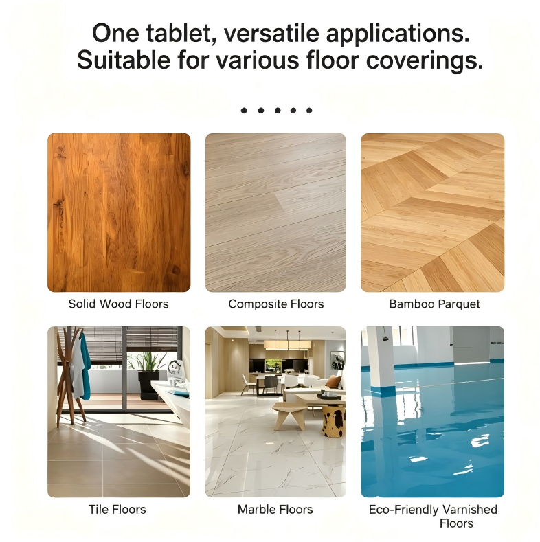 Multi-surface cleaner suitable for hardwood, tiles and laminate flooring